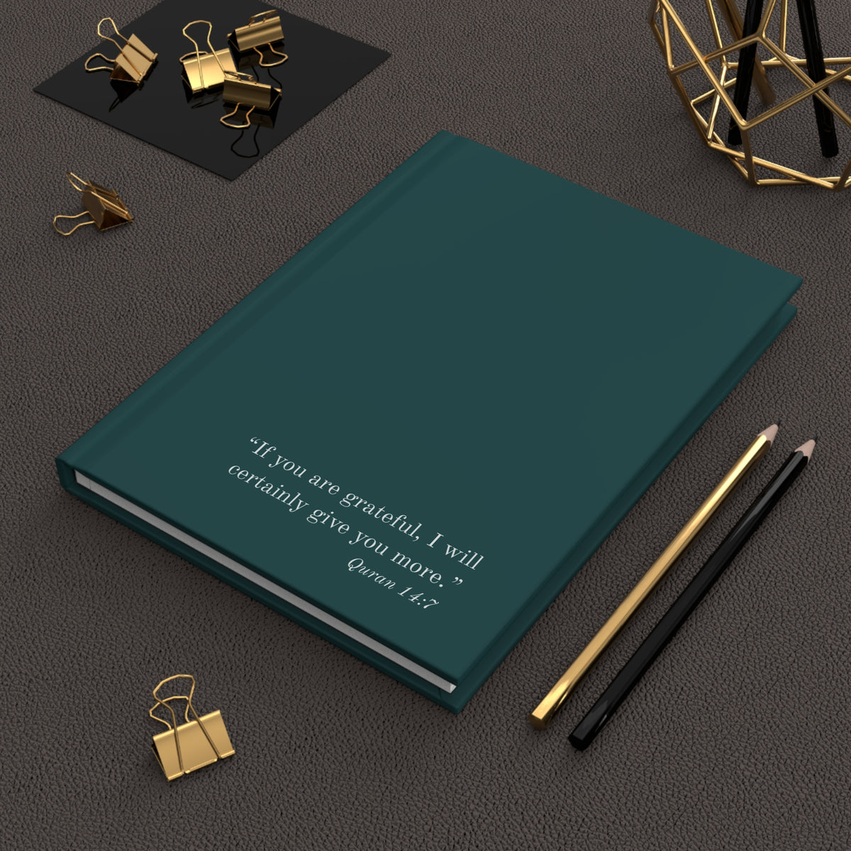 Quran 14:7 Hardcover Journal Matte (Lined)