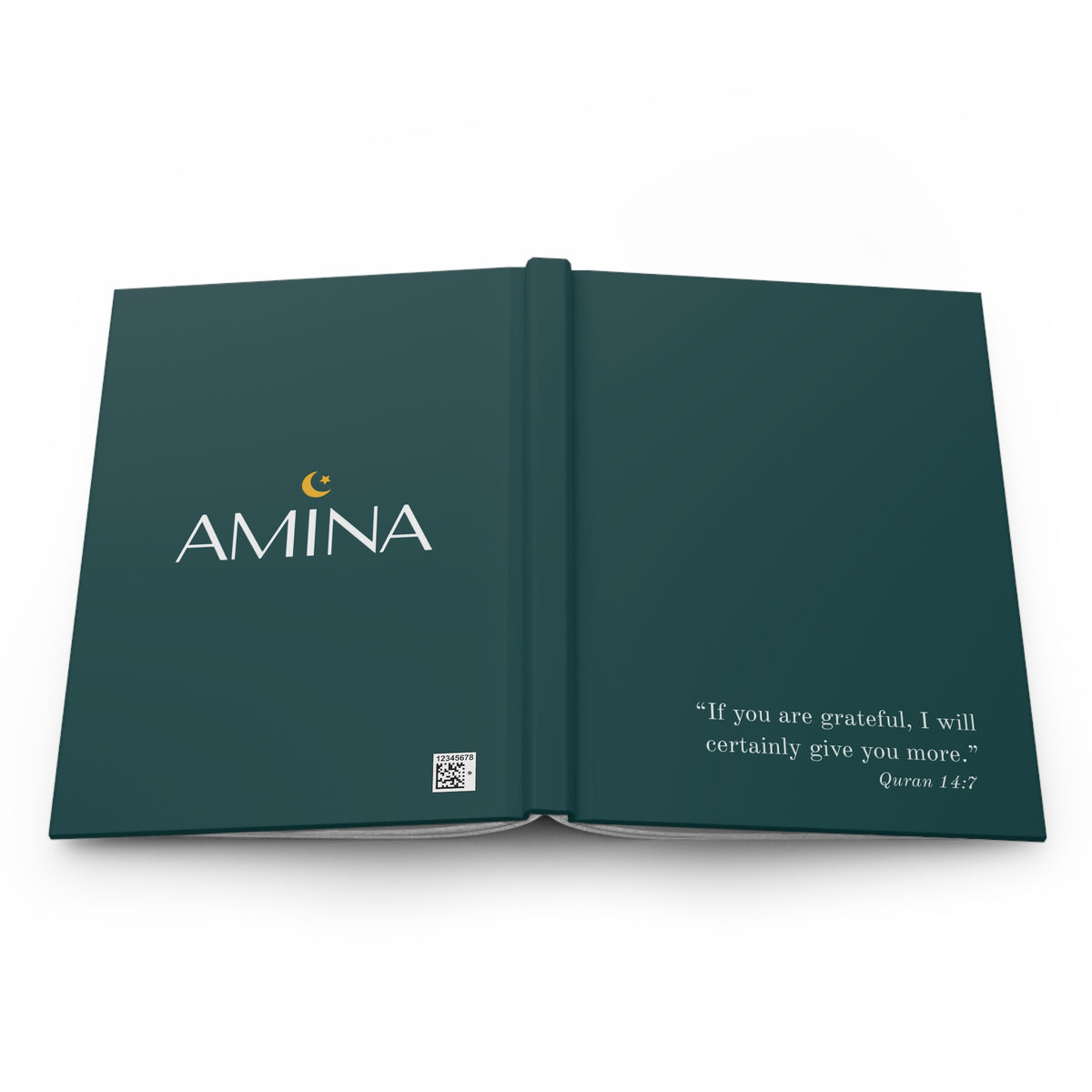 Quran 14:7 Hardcover Journal Matte (Lined)